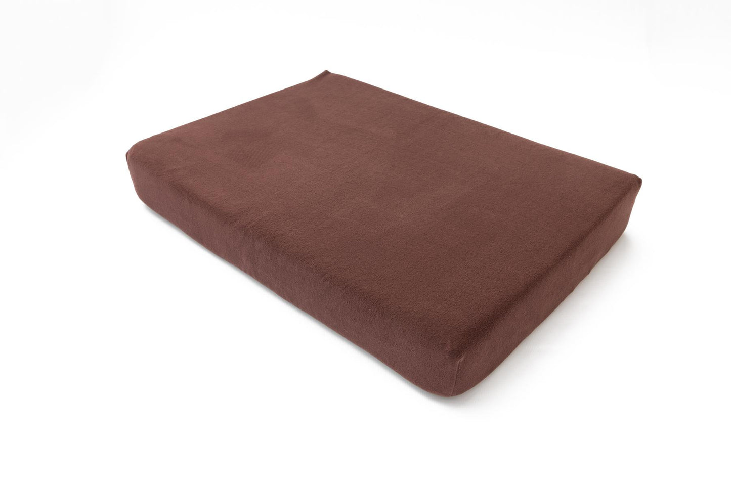 Plain Brown Memory Foam Dog Bed-1