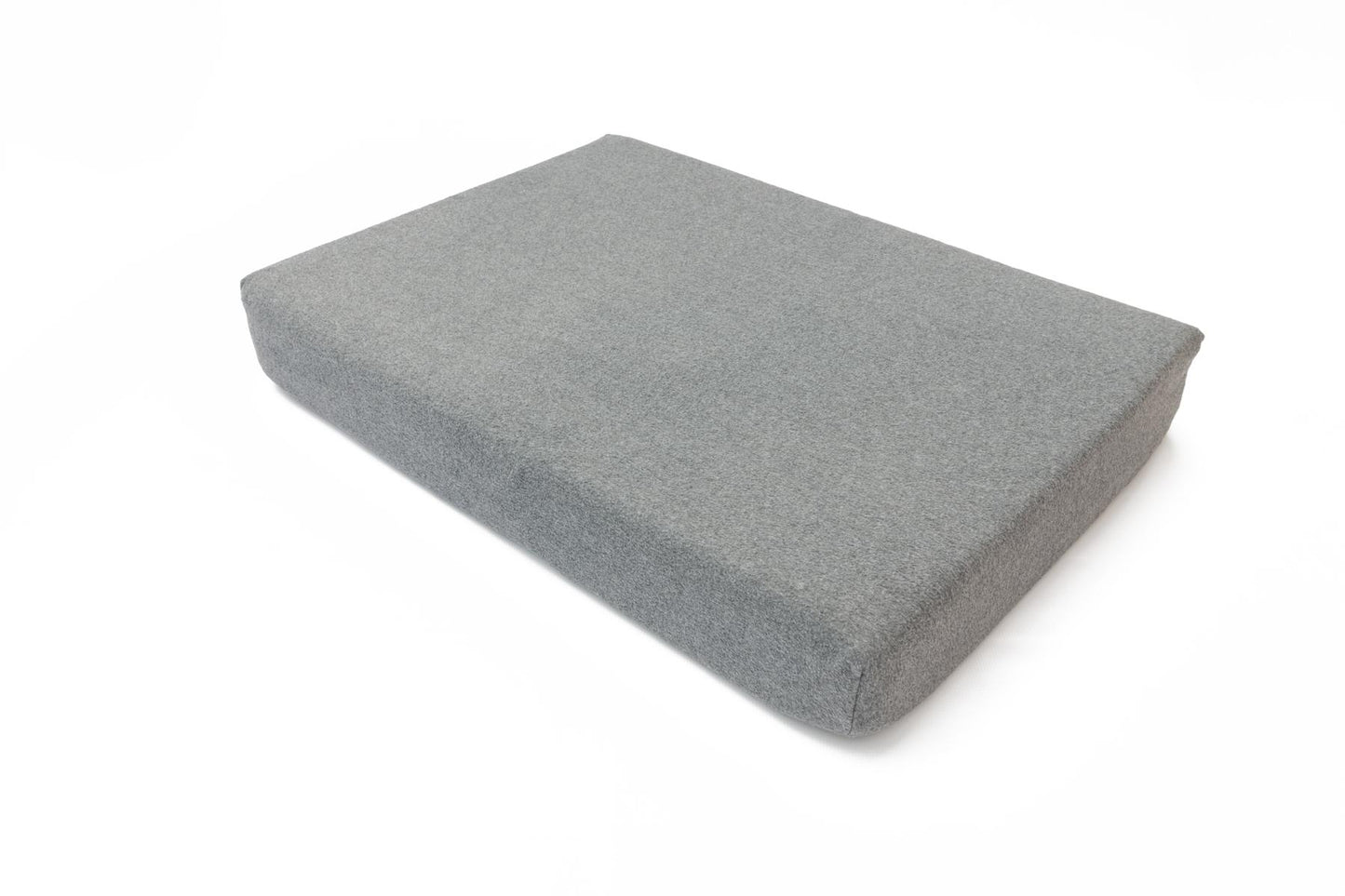 Plain Grey Memory Foam Dog Bed-1