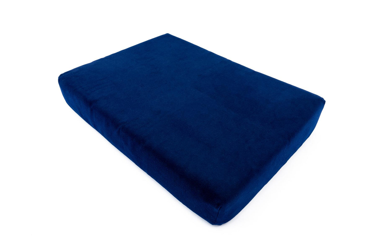 Plain Navy Memory Foam Dog Bed-1