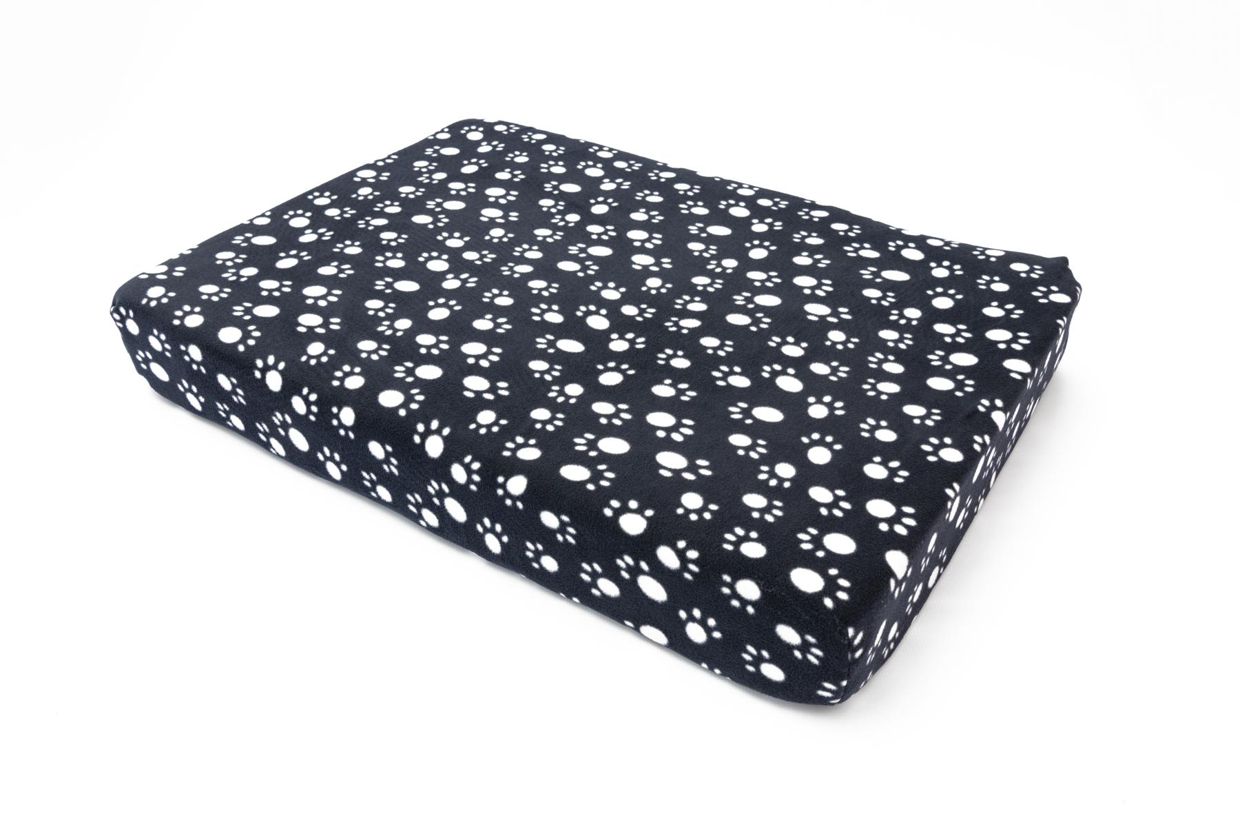 Black Paw Memory Foam Dog Bed-1