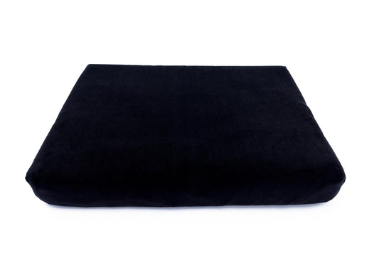 Plain Black Memory Foam Dog Bed-0