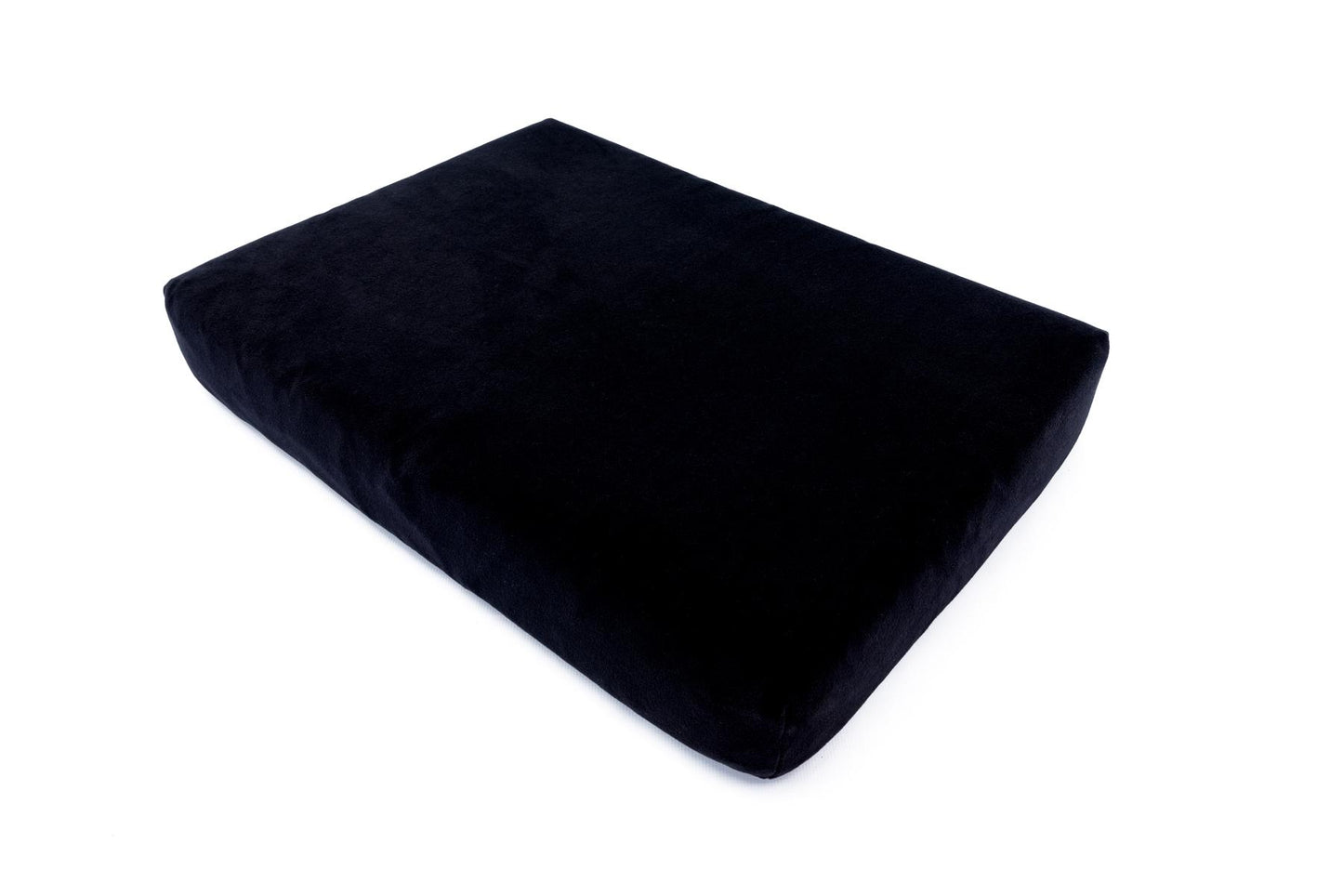 Plain Black Memory Foam Dog Bed-1
